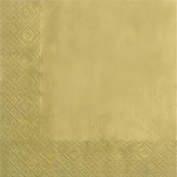 Салфетки  золото, 33 x 33 см 20 шт