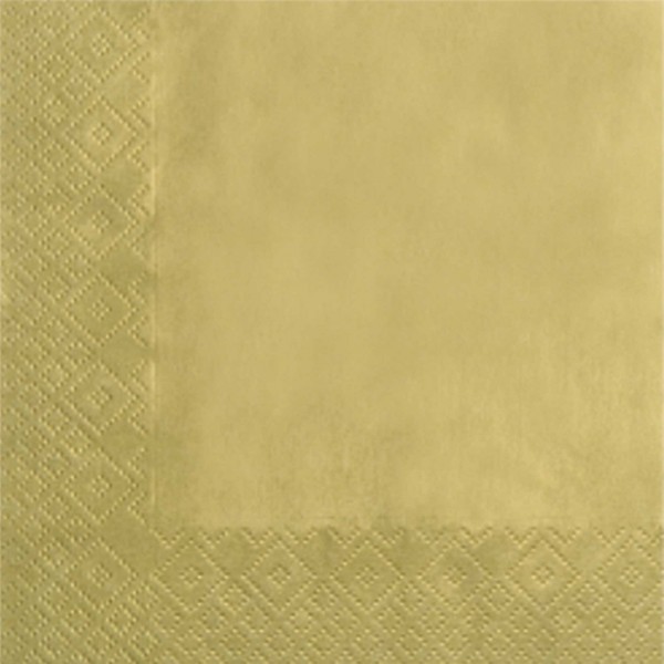 Салфетки  золото, 33 x 33 см 20 шт