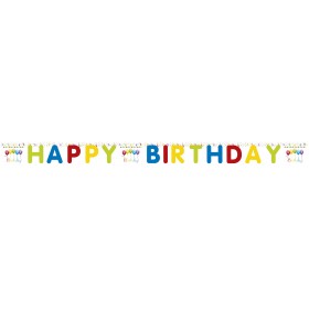 Флажки  HAPPY BIRTHDAY