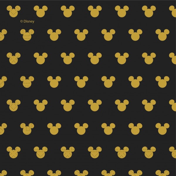 Бумажные салфетки двухслойные 20 шт..  MICKEY GOLD