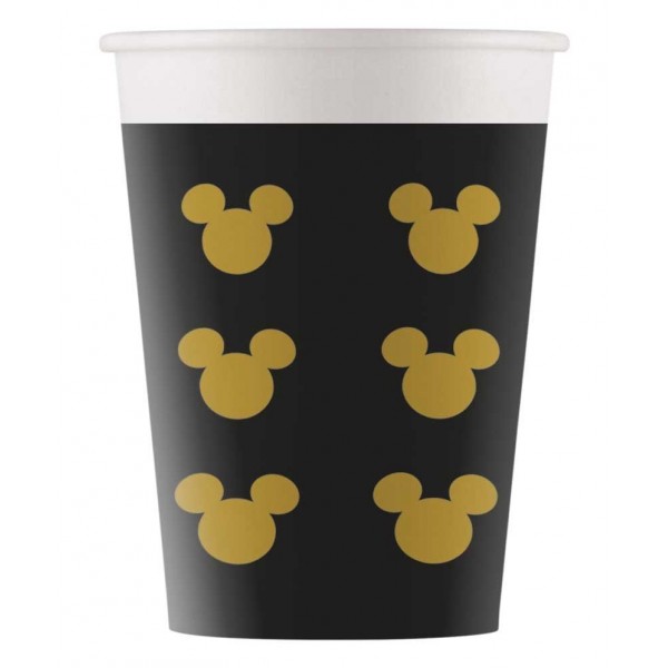 Cтаканчики MICKEY GOLD  8 шт. 200 мл