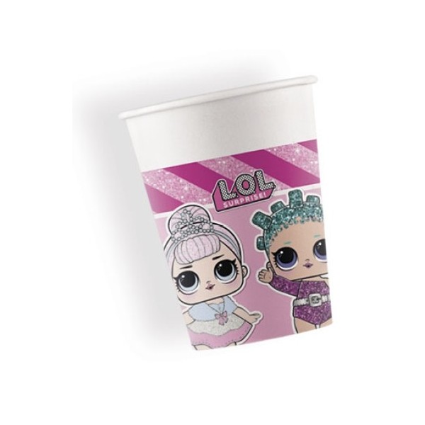 Papīra glāzes LOL  8 gab  200 ml