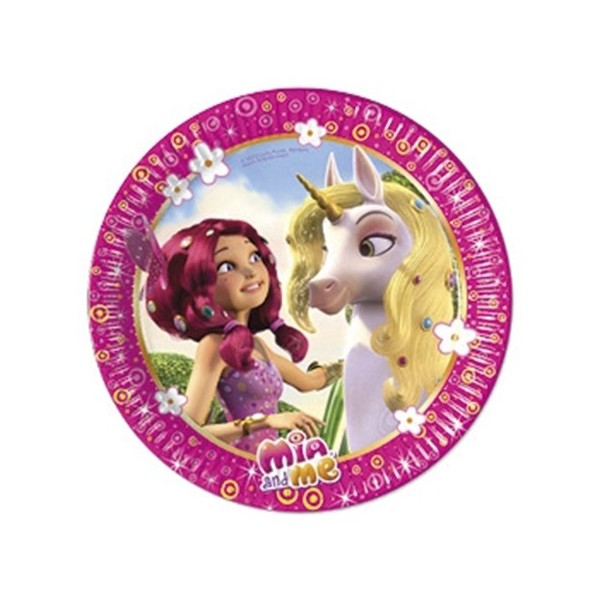 Тарелки  MIA & ME, 20 см, 8 шт.,  бумажные  