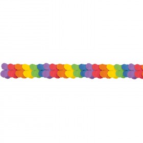 Papīra virtene Varavīksnes krāsas, 3,65m x 17cm