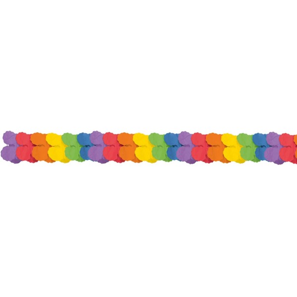 Papīra virtene Varavīksnes krāsas, 3,65m x 17cm