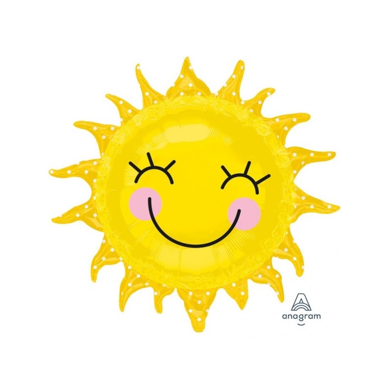 Super figūra Sunshine Sun folijas balons  iepakots 74 x 71 cm