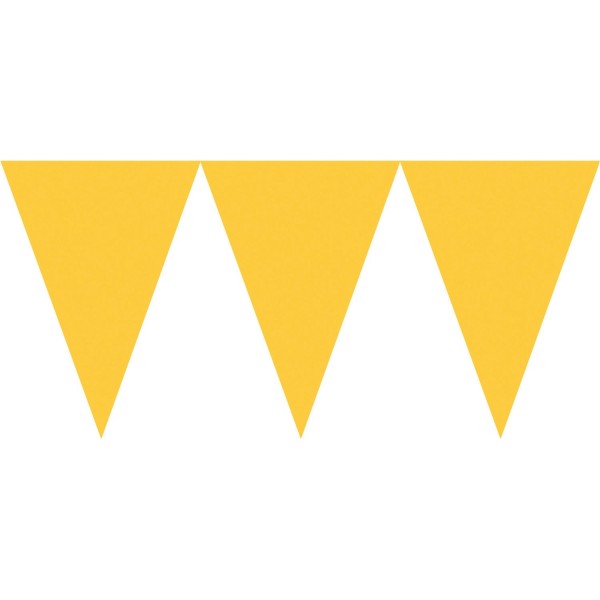 Pennant Banner Sunshine Yellow Paper 457 x 17,7 cm