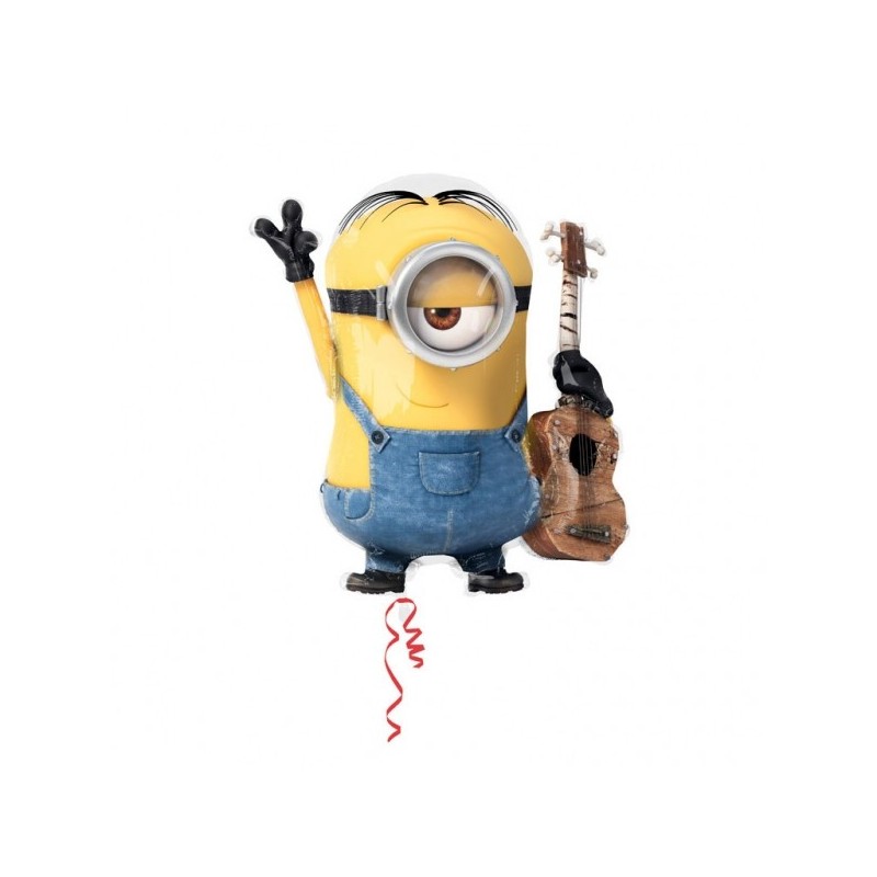 Воздушный шар из фольги Супер фигура Despicable Me Stuart в упаковке 66x71 см