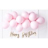 Гирлянда-буквы "Happy Bithday", розовое золото, 16х62 см, ламинированная бумага.  