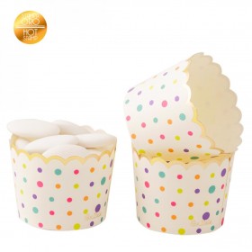 CUPS GOLD HOT STAMP HEARTS 5X4.5﻿