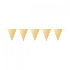 Pennant Banner Gold Plastic 1000 x 32 cm