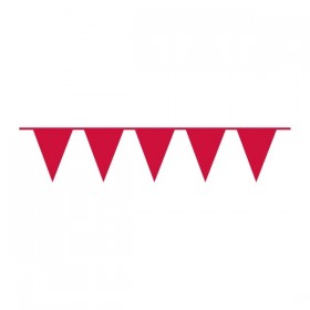 Pennant Banner Apple Red Plastic 1000 x 32 cm