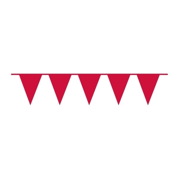 Pennant Banner Apple Red Plastic 1000 x 32 cm