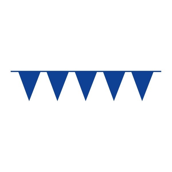 Pennant Banner Bright Royal Blue Plastic 1000 x 32 cm
