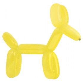 100 Latex Balloons Decorator Modelling Standard E260 Yellow Sunshine 114 cm / 45