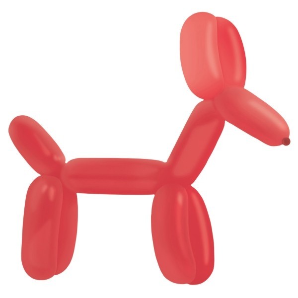 100 Latex Balloons Decorator Modelling Standard E260 Apple Red 114 cm / 45