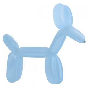 100 Latex Balloons Decorator Modelling Standard E260 Pastel Blue 114 cm / 45