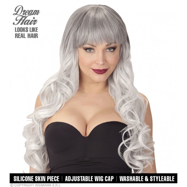 BLACK-GREY MELANIA DREAM HAIR WIG in color box