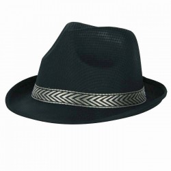 Fedora cepure-panama, melna 