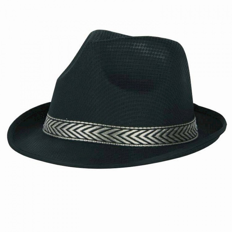 Fedora cepure-panama, melna 
