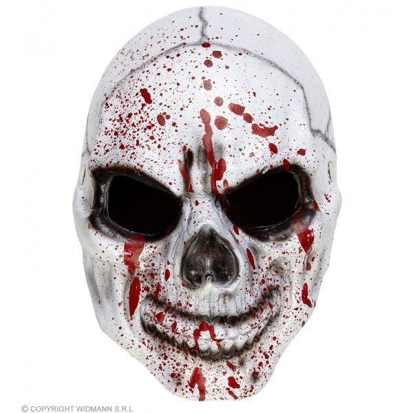 BLOODY SKULL HALF FACE FOAM LATEXMASK 