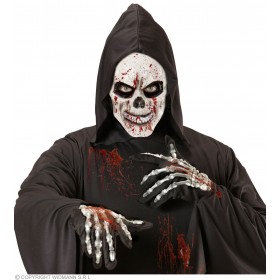 BLOODY SKULL HALF FACE FOAM LATEXMASK 