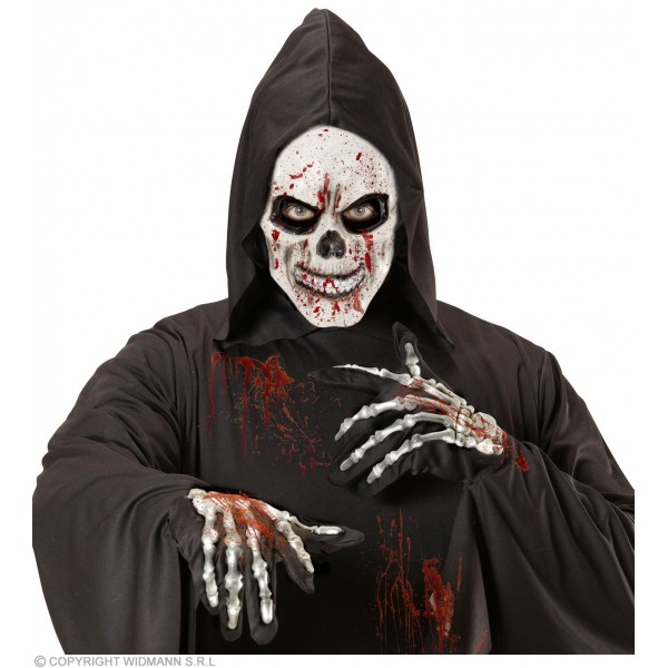 BLOODY SKULL HALF FACE FOAM LATEXMASK 