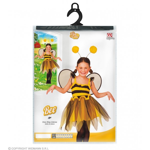 BEE (dress, wings, antennas) (116 cm / 4-5 Years)
 