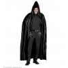 BLACK HOODED CAPE - 142 cm 
