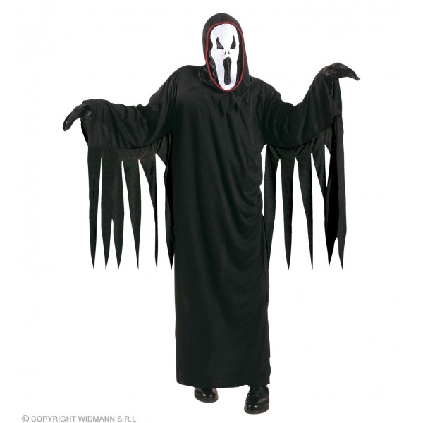 SCREAMING GHOST (robe, belt, hooded mask) (128 cm / 5-7 Years)
 