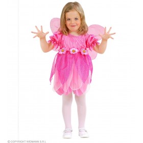 PINK FLOWER FAIRY (dress, wings) (104 cm / 2-3 Years) 