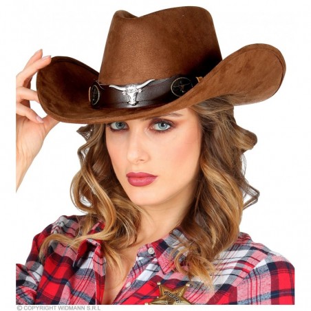 Suede look DALLAS COWBOY HAT 