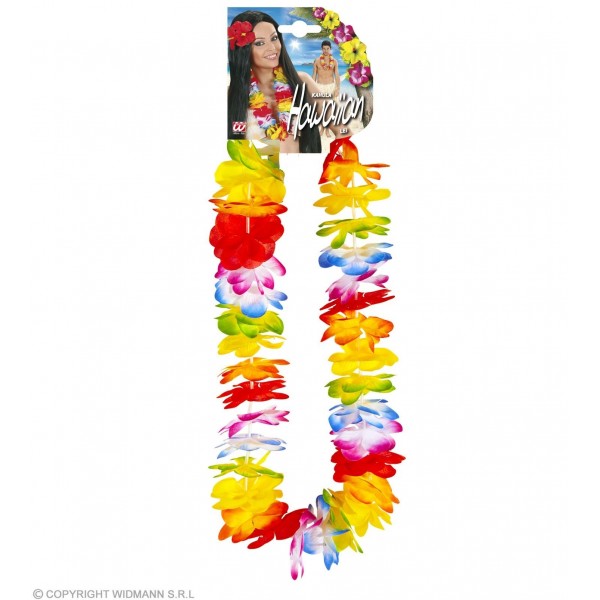 DELUXE MULTICOLOR HAWAIIAN LEI 