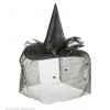 WITCH HATS WITH TULLE, FLOWER & FEATHERS 