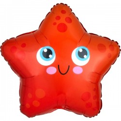 Шар «Морская звезда» фольгированный, маленькая фигука, 43х40 см, S50