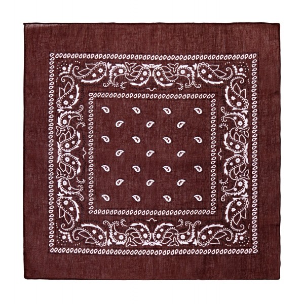 Бандана 55 x 55 см (Черная Красная Белая Коричневая)