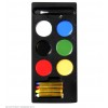 "HALLOWEEN, CARNIVAL & PARTY MAKE UP SET IN WINDOW BOX" (6 color make-up palette 30 g (6 x 5 g), 4 c 