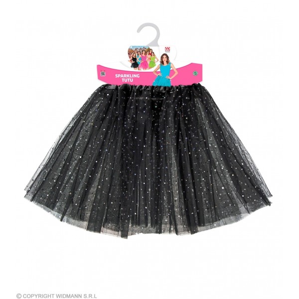 TUTU svārki. 40 cm, melni, ar vizuļiem 