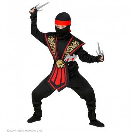“KOMBAT NINJA AR IEROČIEM” – puišu kostīms (kombinezons, priekšauts, josta, roku un kāju saites, galvas maska un  lakats, cimdi)