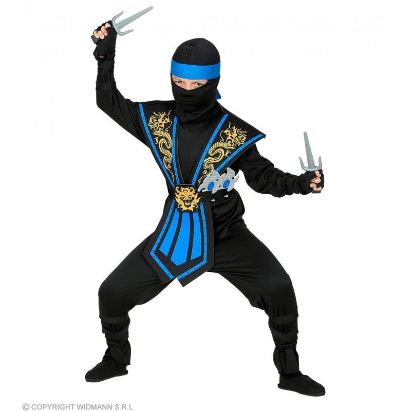 “KOMBAT NINJA AR IEROČIEM” – puišu kostīms (kombinezons, priekšauts, josta, roku un kāju saites, galvas maska un  lakats, cimdi)
