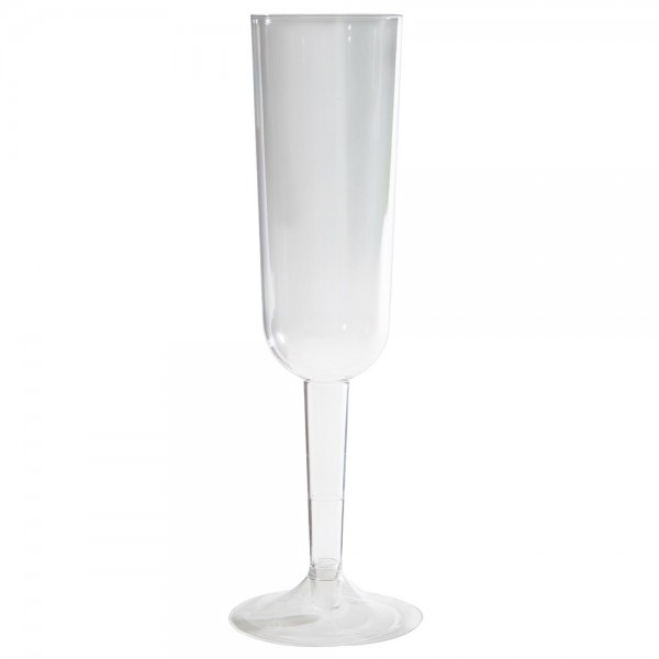 Šampanieša glāze, 200 ml, plastmasas, caurspīdīga 4 gab 
