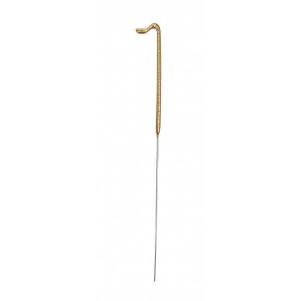 Brīnumsvecīte “1” cipara formā, 17,8 cm, zelta 