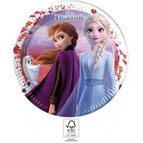 Šķīvji "Frozen 2",  23 cm 8 gab 