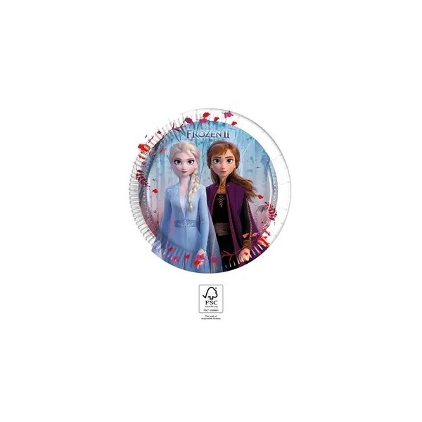 Šķīvji "Frozen 2", 20 cm, 8 gab. 