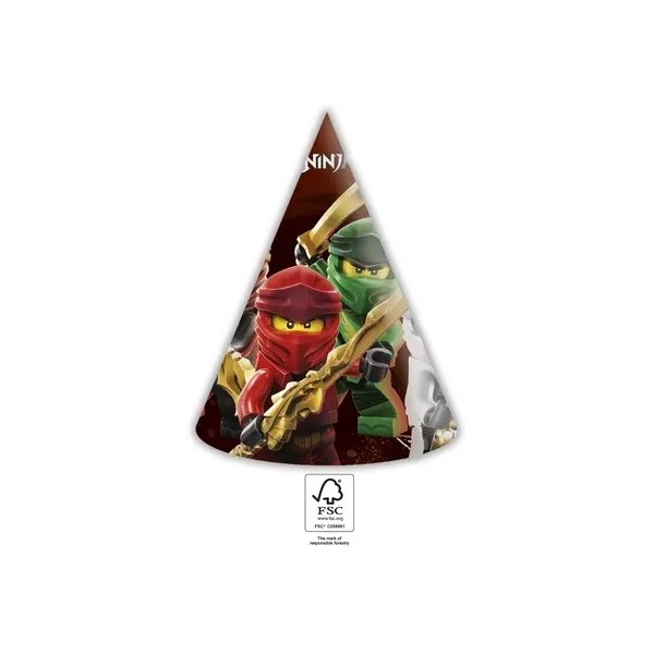 Cepurītes "Lego® Ninjago", 11 x 16 cm, 6 gab 