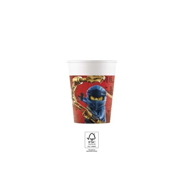 Glāzītes "Lego® Ninjago", 200 ml, 8 gab 