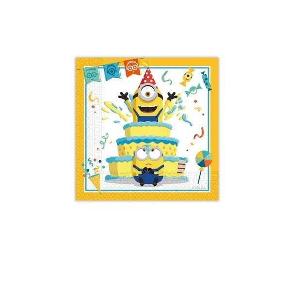 Salvetes "Minions Movie", 33 x 33 cm, 20 gab 