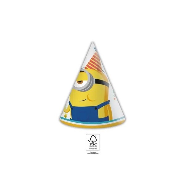 Cepurītes "Minions Movie" 11x16 cm, 6gab. 