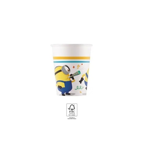 Glāzītes "Minions Movie" 200ml 8 gab. 