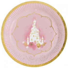 Šķīvji  "Princešu diena",  23 cm, 8 gab  
